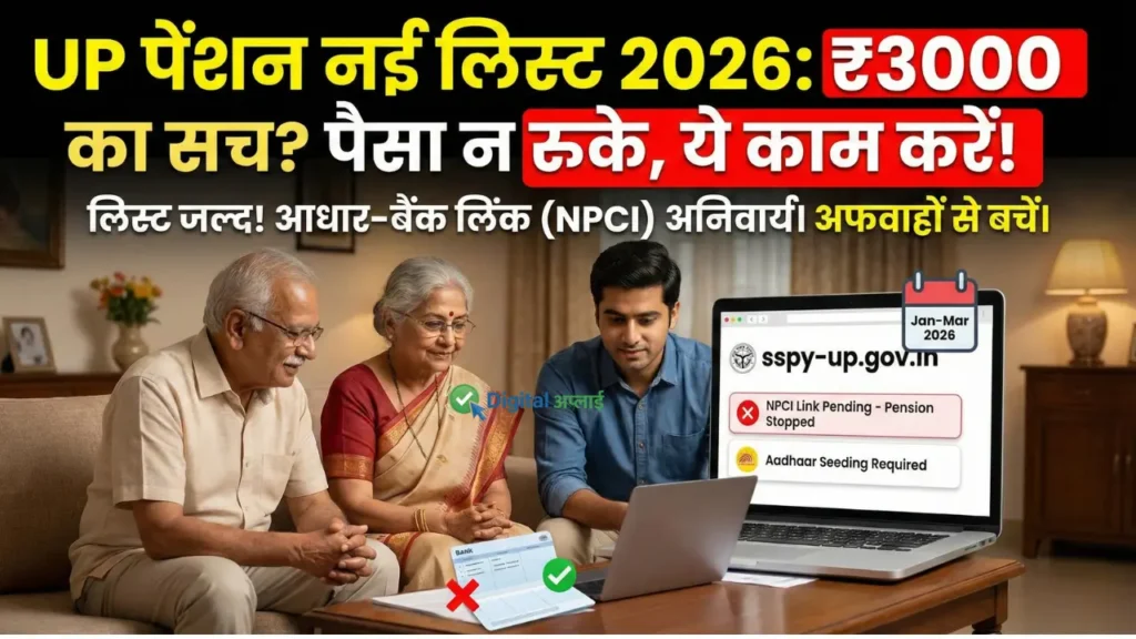 UP Vridha Pension New List 2026 release date