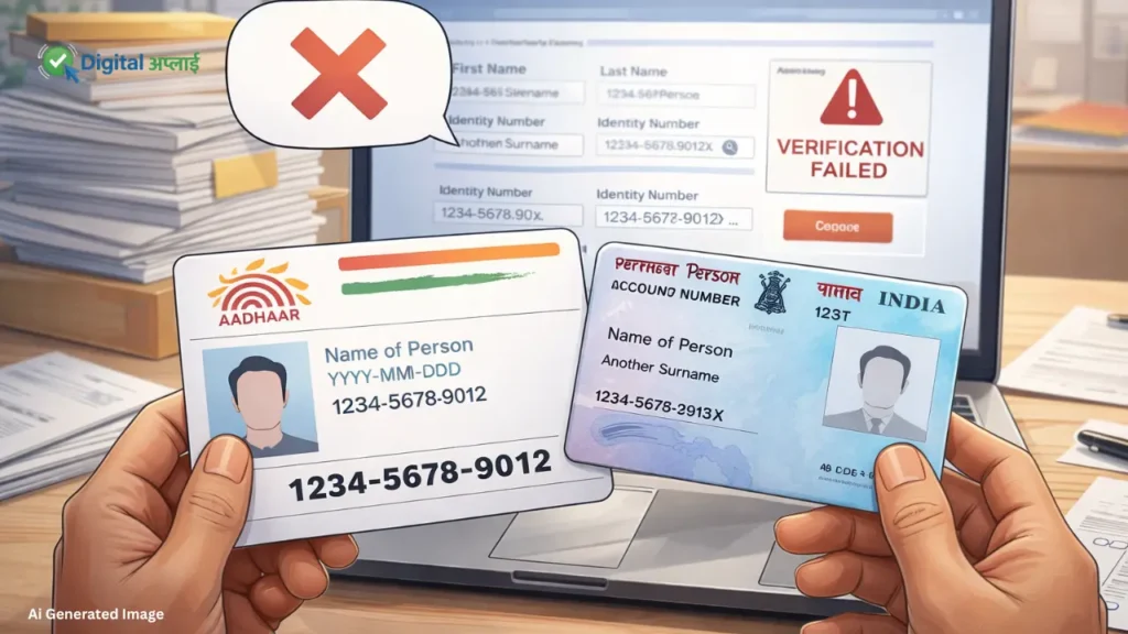 document verification error online application