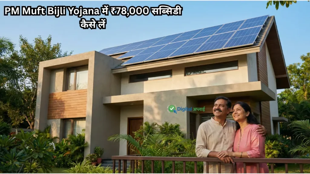 PM Muft Bijli Yojana में ₹78,000 सब्सिडी कैसे लें