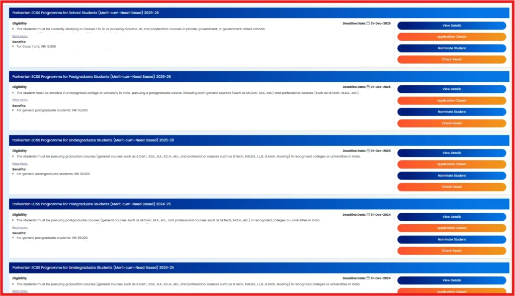HDFC Bank Parivartan Scholarship
