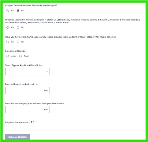 pm mudra loan file form