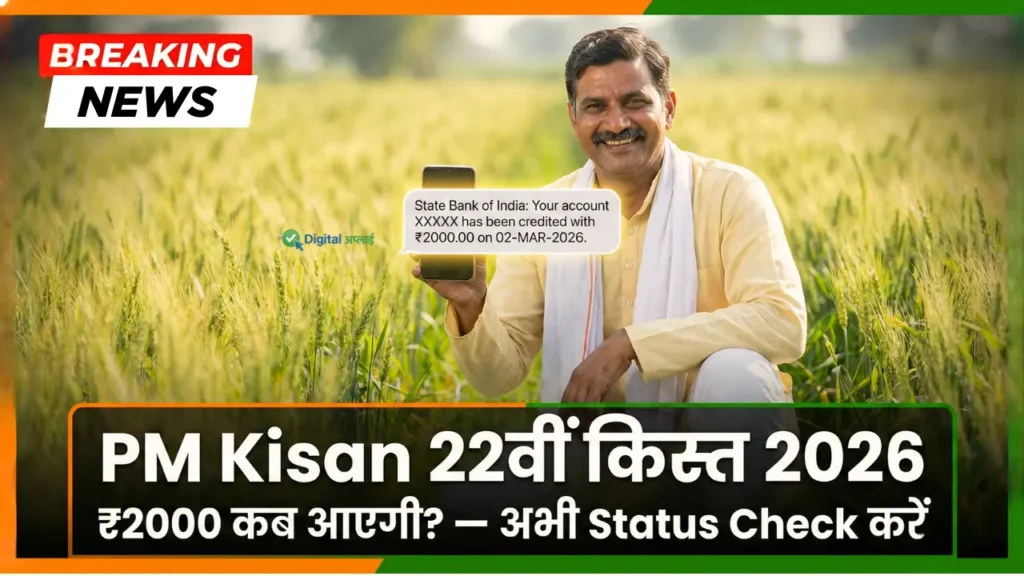 PM Kisan 22th installment 2026 check expected date, payment status & ekyc