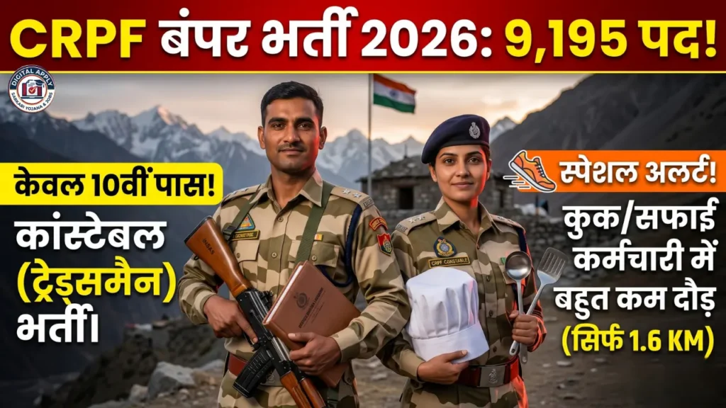 CRPF Constable Tradesman 9195 vacancy