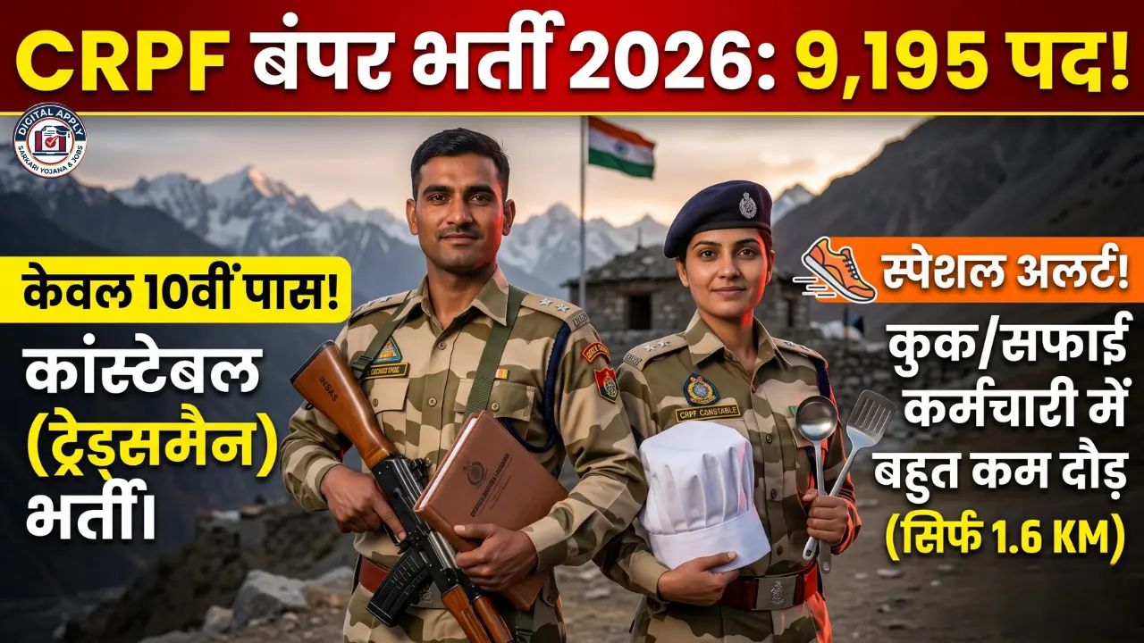CRPF Constable Tradesman 9195 vacancy