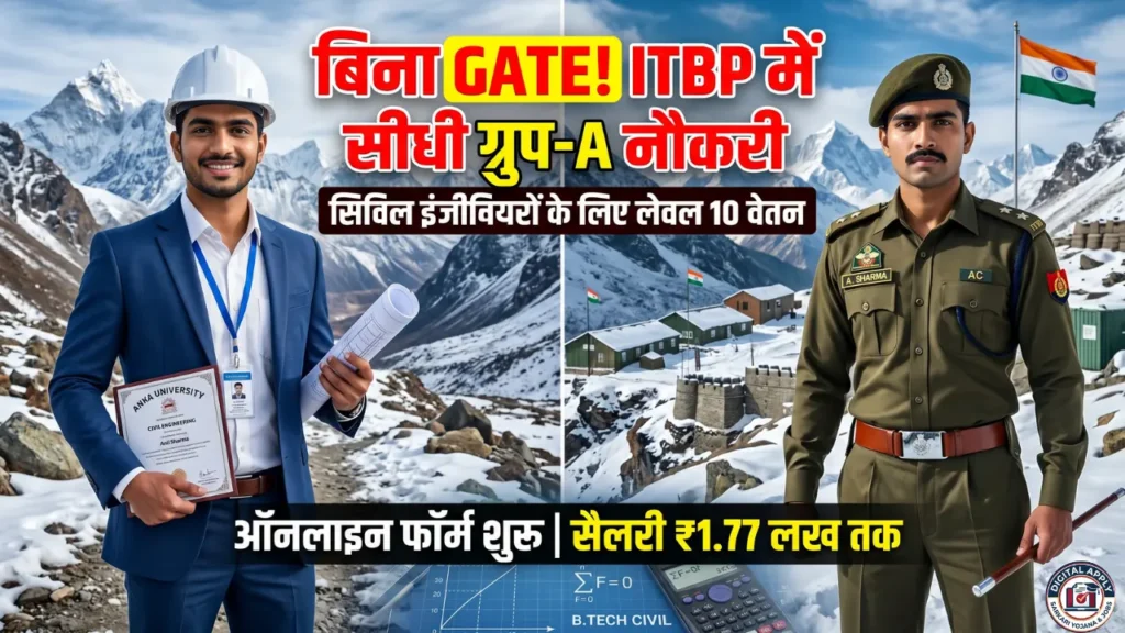 ITBP Recruitment 2026 online apply Date, Login, Notification PDF