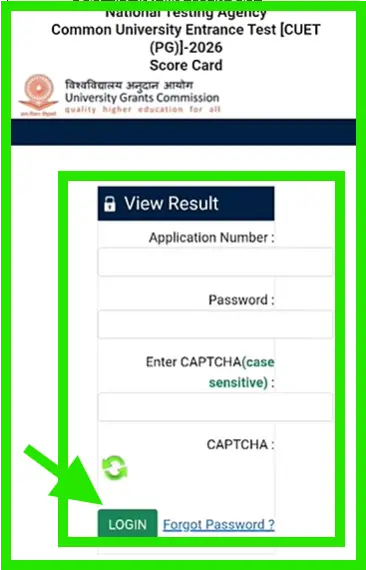 cuet pg 2026 result check direct link