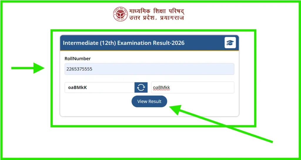 up board 2026 12th result check download
