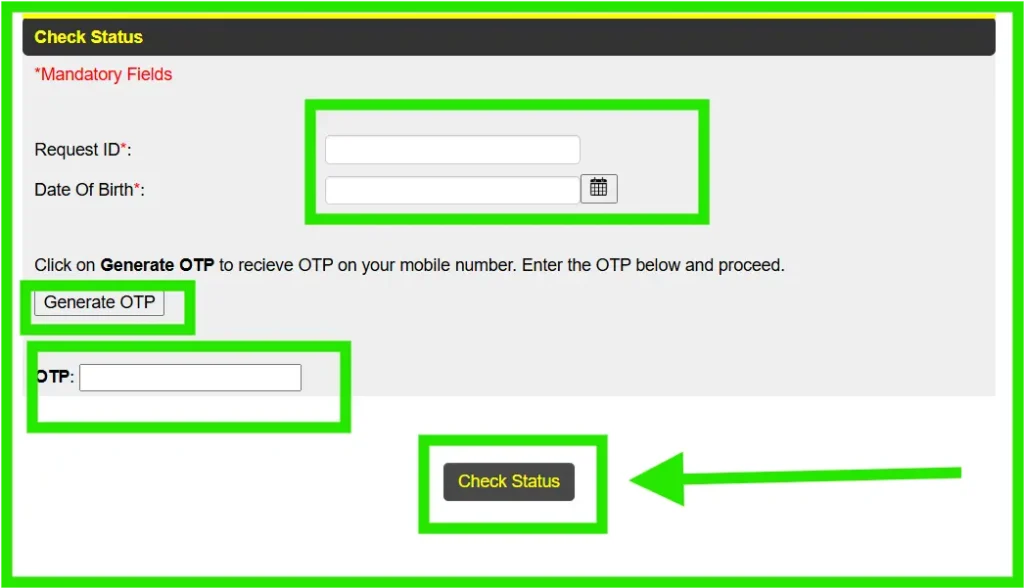 check online gas connection status